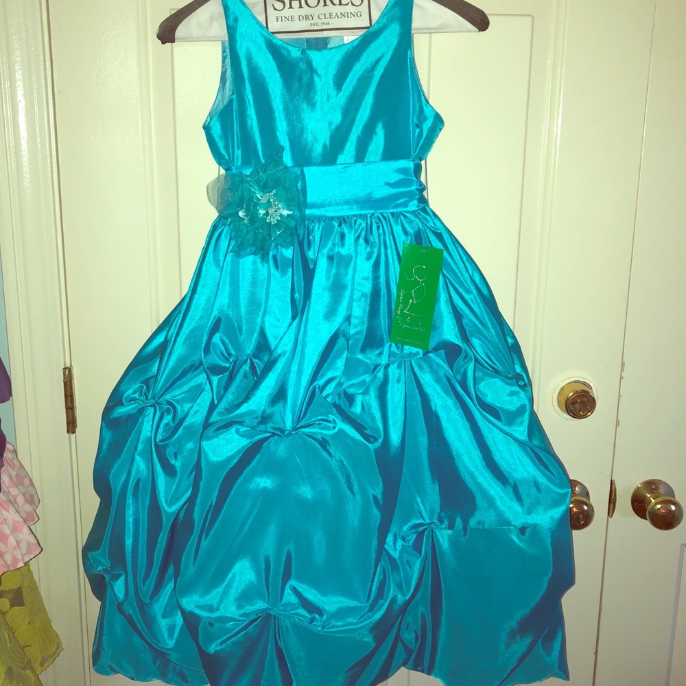 Pageant / Special occasion turquoise dress